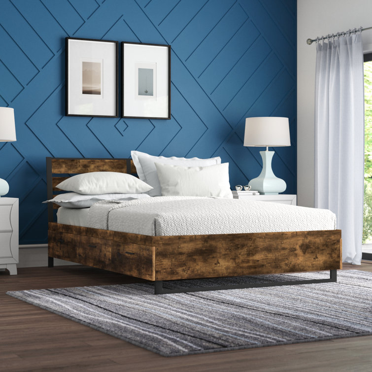 Ensemble de chambre configurable avec lit plateforme 5 pièces Lininger