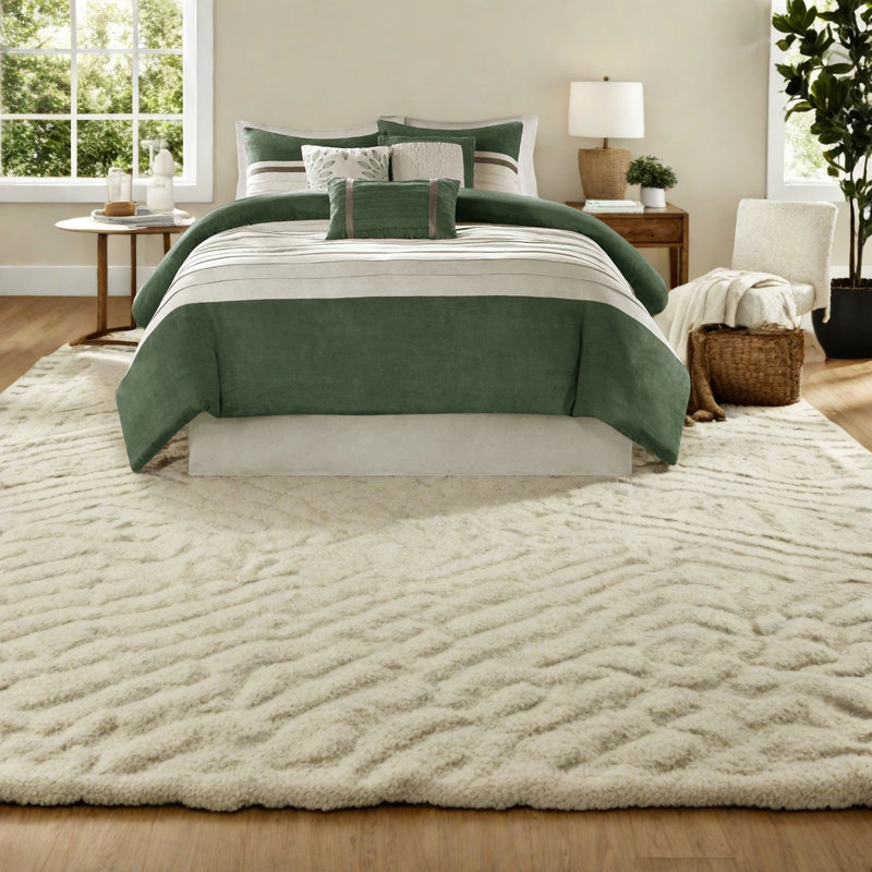 Ensembles de literie luxueux en faux suède, microsuède doux, grand vert pour les chambres élégantes