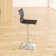 Stoke Gifford Swivel Upholstered Adjustable Height Counter Stool with Metal Frame