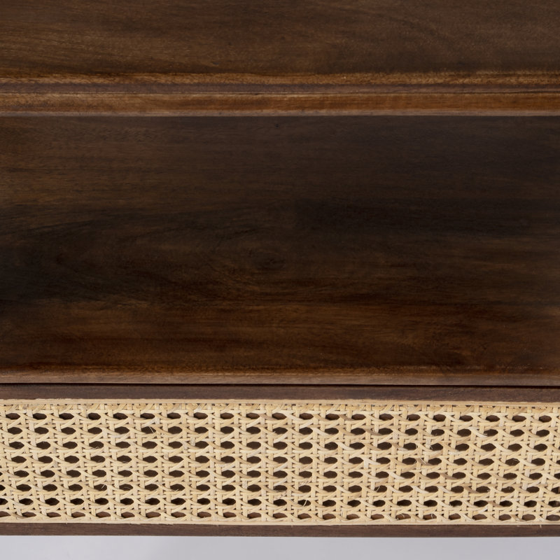 Enyo 1 - Drawer 16" Nightstand in Dark Brown