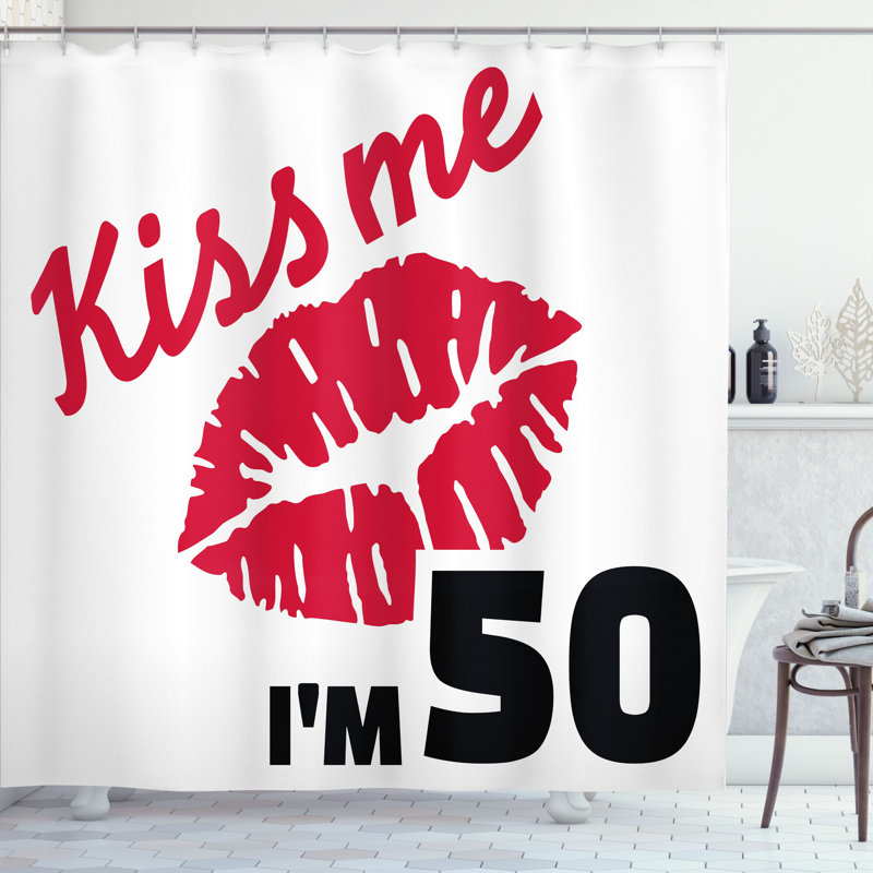 Shower Curtain with Hooks Included, 84"H x 69"W