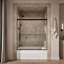 Pleat® 63-9/16"H Frameless Sliding Bath Door with 5/16"-Thick Crystal Clear Tempered Glass-610159834