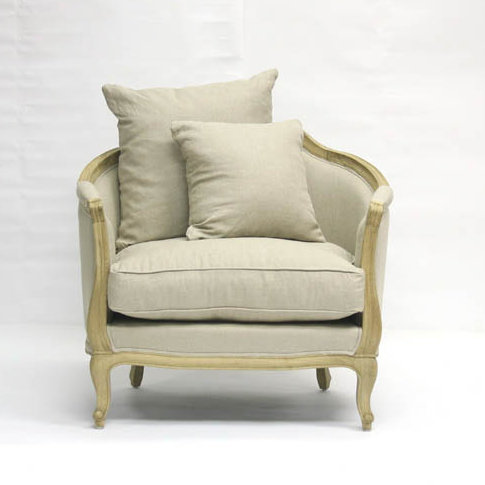 Maison Linen Barrel Chair