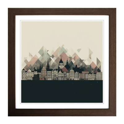 City Of Belfast Minimalism - Framed Print