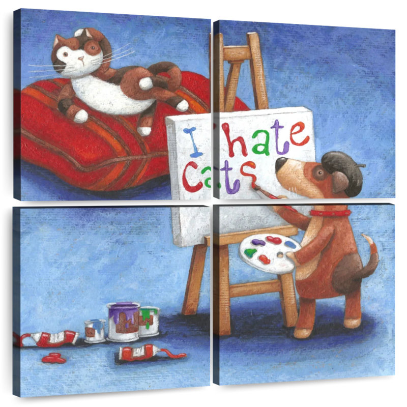 Ashelle I Hate Cats, H 26 po x l 26 po
