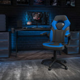 Ariquer High-Back Racing Style Gaming Chair with Headrest and Flip-Up Arms