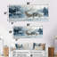 «White Christmas Winter Reindeer Magic - Christmas Santa Deer», ensemble d'art mural-2022856797