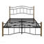 Lit double en métal avec tête et pied de lit ondulés, noir et doré-1387180548-1387180551