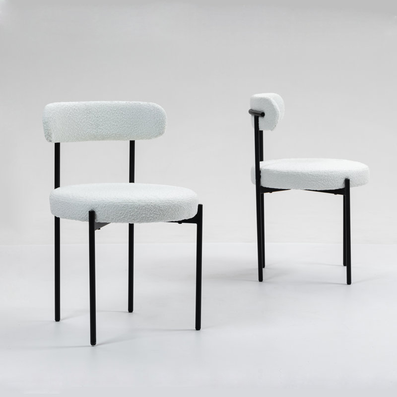 Chaise d'appoint à dossier uni Vleda