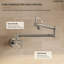 Ensemble de robinet de cuisine avec robinet escamotable et robinet de remplissage mural-136129101