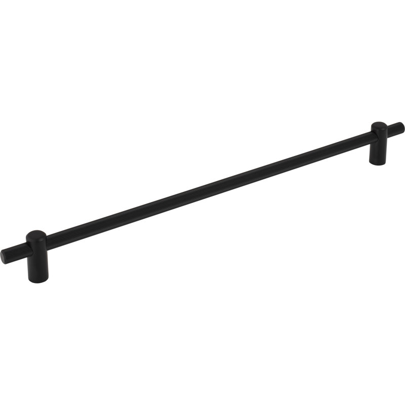 Dempsey Bar Pull, Flat Black, 12" Center To Center