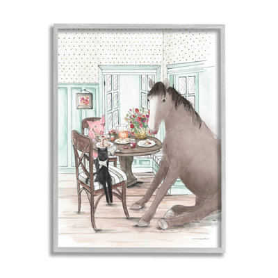 " Animals Sharing Meal "