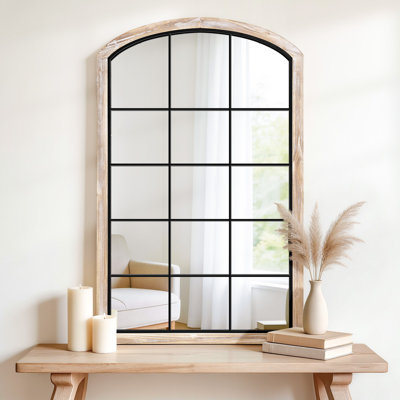 30"W x 48"H Wall Mirror with Metal Inner Frame, High Definition Shatter Resistant Clear Mirror, Easy to Install, for Living Room, Entryway, Bedroom, Bathroom
