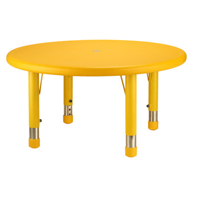 Resin Adjustable Round Activity Table