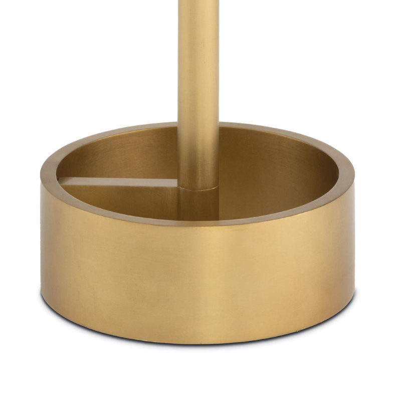 Myles Accent Table Large (Oil Rubbed Bronze), Natural Brass