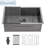 32" L x 19" W Undermount Single Bowl Stainless Steel Kitchen Sink