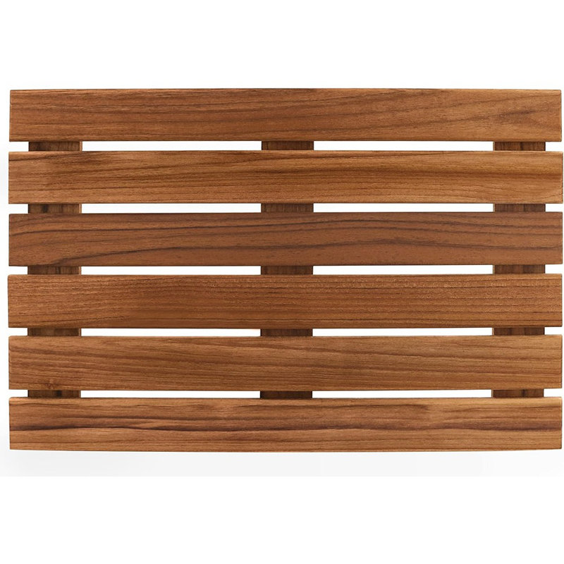 Tapis de douche, tapis de bain antidérapant, tapis de spa de luxe, bois ...