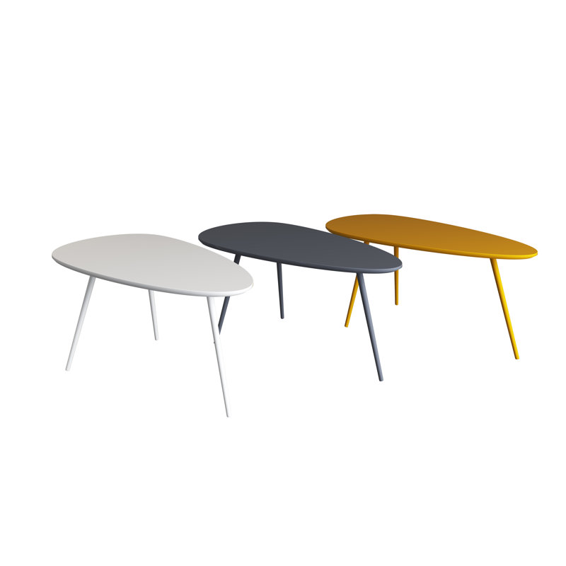 Tamez 3 Legs Coffee Table, Grey