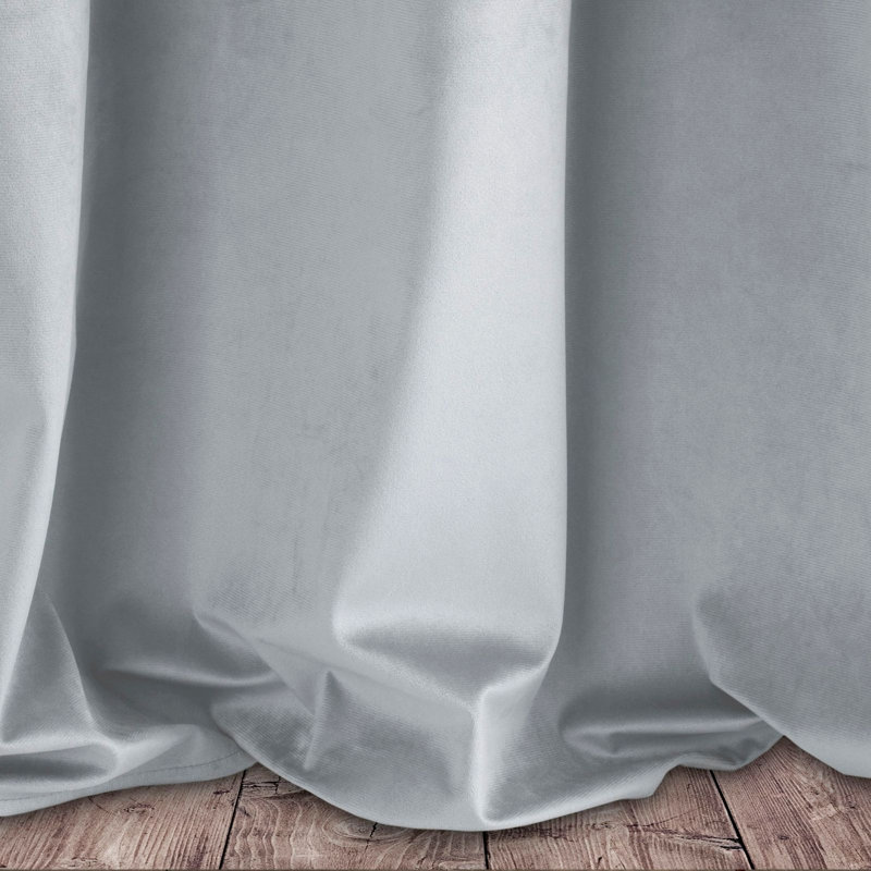 Tavarozzi Blackout Curtains Single Panel, Light Grey