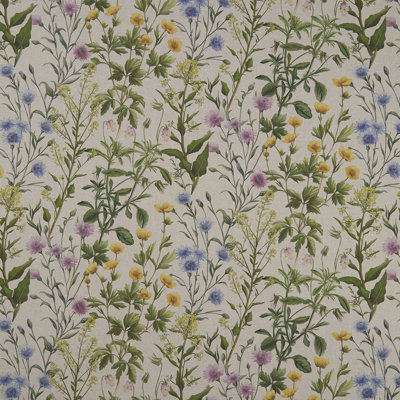 Country Garden Buttercup - Linen Fabric