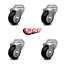 3.5 Inch Polyurethane Wheel Swivel Bolt Hole Caster Set Service Caster-88884304