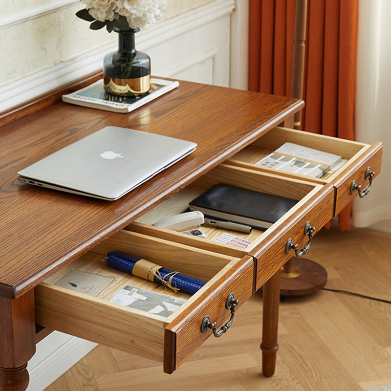 Bureau d'écriture à tiroir de style américain durable, H 30,7 po x l 47,24 po x P 21,65 po