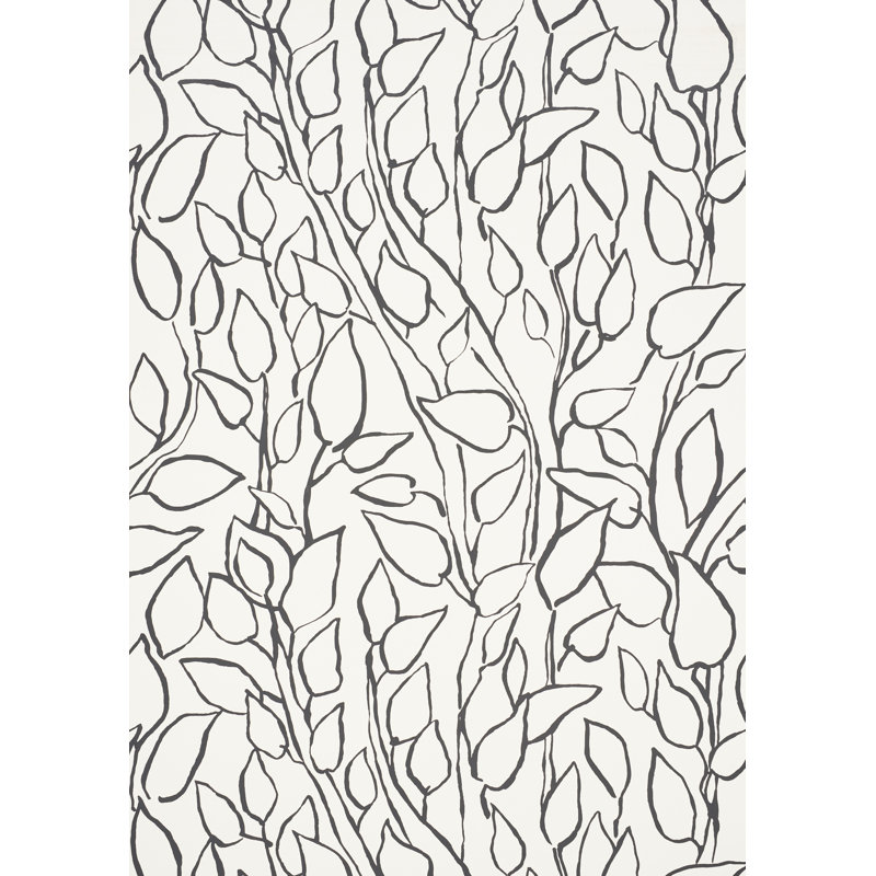 Solandra Vine Wallpaper, Black