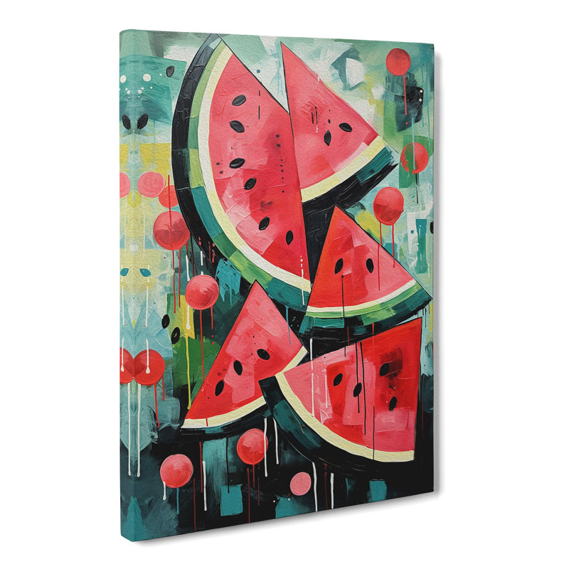 Watermelon Abstract - Print, 60cm H x 40cm W x 3cm D