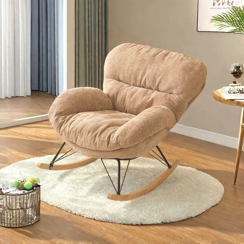 Chaise berçante simple coquille d'œuf
