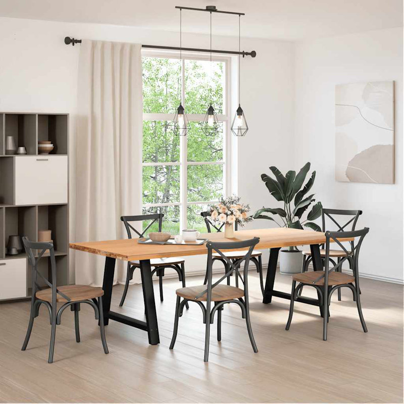 Sarbash Table Leg, 73cm H x 90cm W, Black