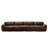 149'' Soft And Fluffy Plush Fabric,Boneless Sofa,32D High Density Sponge Ergonomic Design,Full-Compression Vacuum Packaging,Free Combination Buckle Connection For Bedroom,Study,Home Theater-810599792