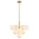 13 - Light Dimmable Modern Sputnik Atomic Tiered Cluster Globe Bubble Chandelier with Opal Glass Globe