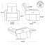 Fauteuil inclinable électrique en cuir véritable Leena-111720662
