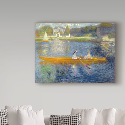 «The Skiff» par Pierre-Auguste Renoir - reproduction d'art sur toile