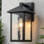 Matte Black 30cm H Outdoor Sconce