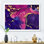 Mauve et bleu, art abstrait fluide de luxe IV, reproduction sur toile