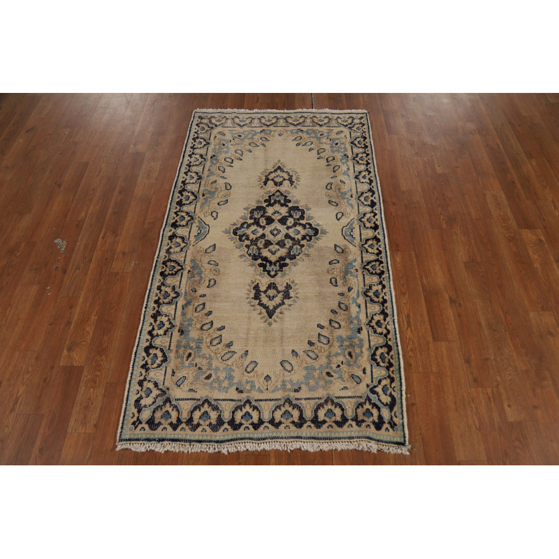 Tapis traditionnel rétro médaillon 3 x 5