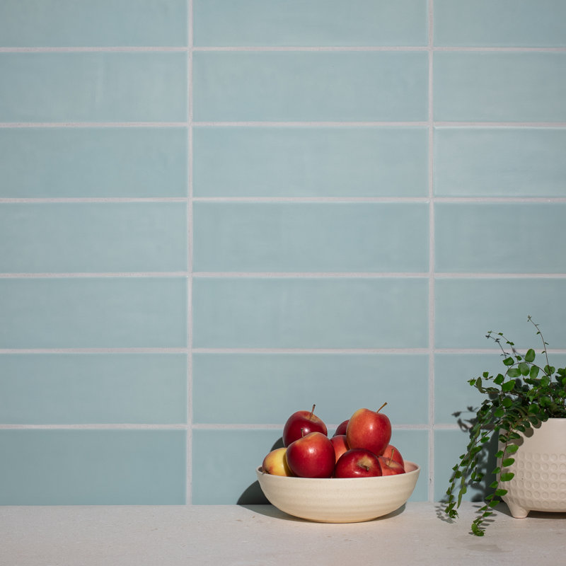 Bedouin 3.5" x 12" Green Matte Ceramic Subway Wall Tile, Green Matte