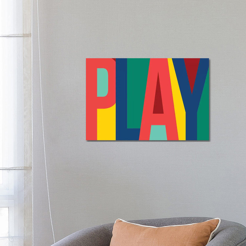 Play 1 Piece Wrapped Canvas Wall Art, 66.04 cm H x 45.72 cm W x 1.91 cm D