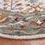 Hand Tufted Wool/Cotton Oriental Rug in Ivory/Grey-1639350416
