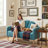 Billijo Solid and Manufactured Wood Standard Loveseat-492363494-489031557