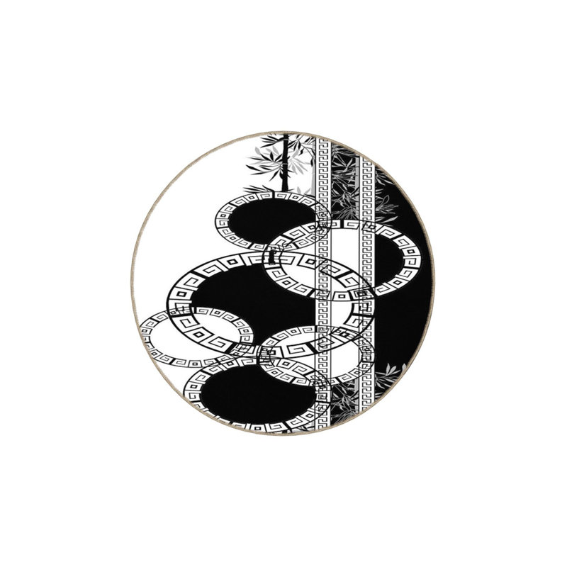 Tapis décoratif à rayures géométriques lavable à la machine, Sous-tapis rectangulaire 3 pi 11 po x 5 pi 11 po i