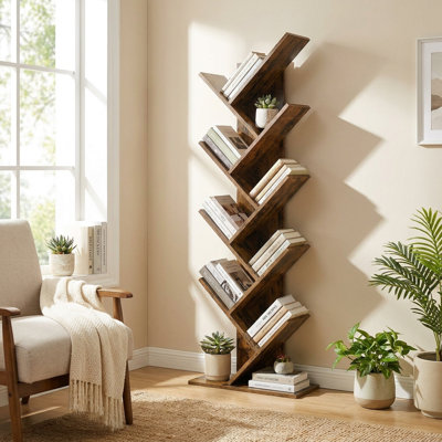 Trivette Geometric Bookcase