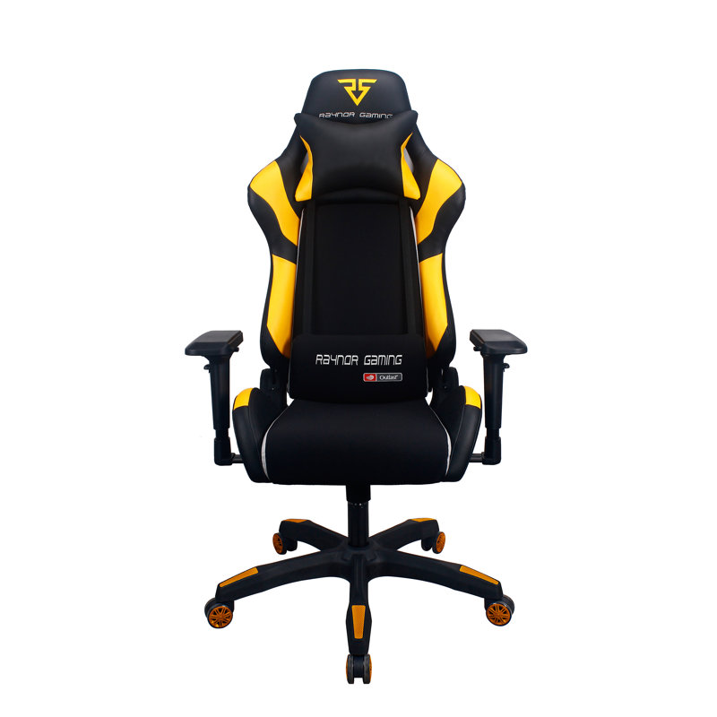 RaynorGaming Energy Pro Series Reclining Swiveling Game Chair, Yellow