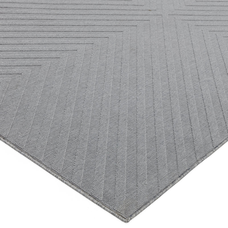 Indoor/Outdoor Light Grey Area Rug, Rectangle 120 x 170cm