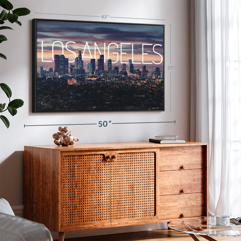 "Los Angeles Vibes Wall Art", H 29 po x l 43 po