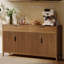 Buffet 63 "à cannelures avec rangement, armoire-bar console et crédence moderne-410280839
