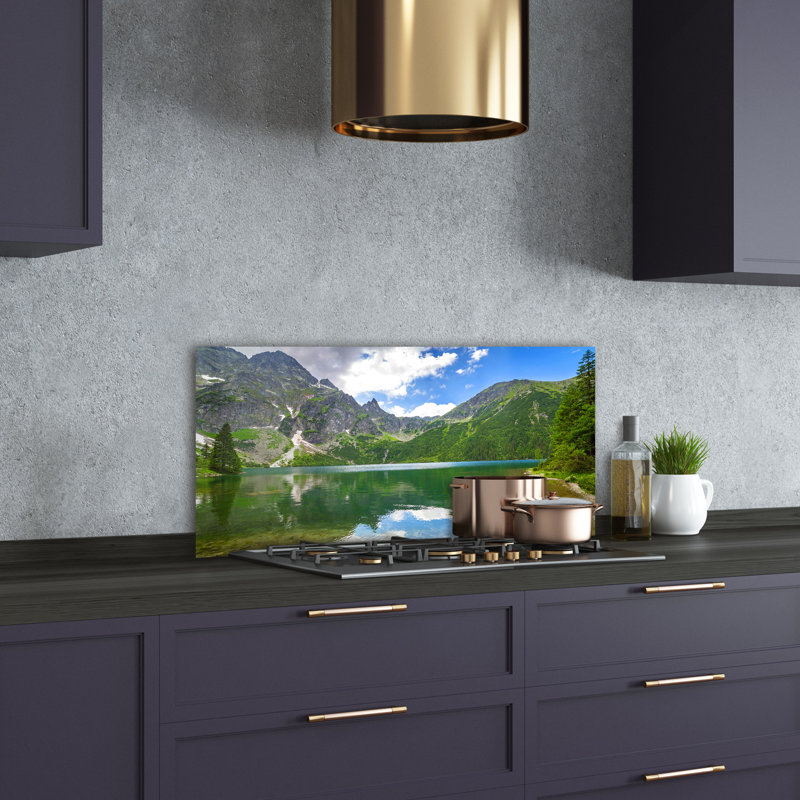 50cm W x 100cm L Glass Peel and Stick Panel
