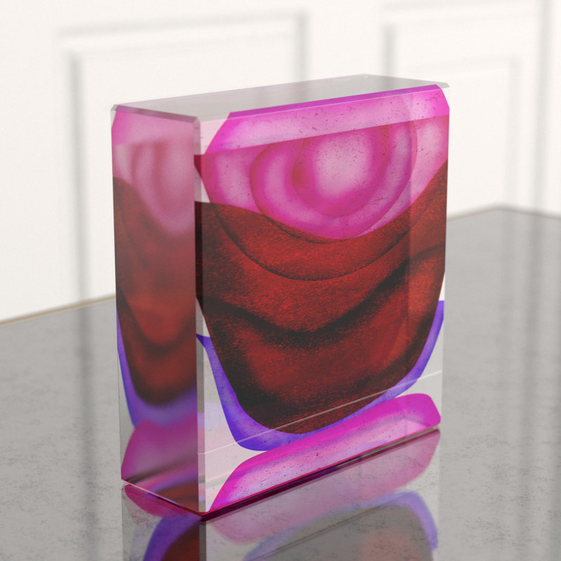 Crown Block, 7.75" H x 7.5" W x 2.75" D, Sunset