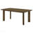 Brown Rectangular Wood Dining Table